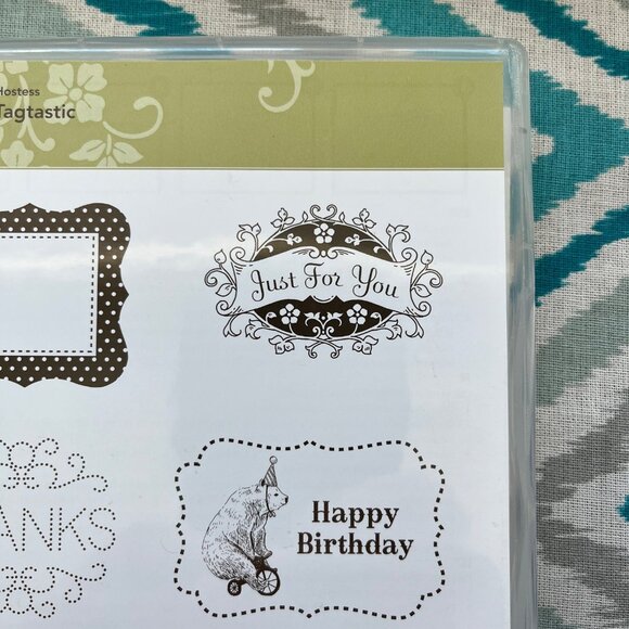 Stampin' Up! Tagtastic Clear Cling Mount Stamps, Set of 6, Hostess Set - Picture 3 of 6